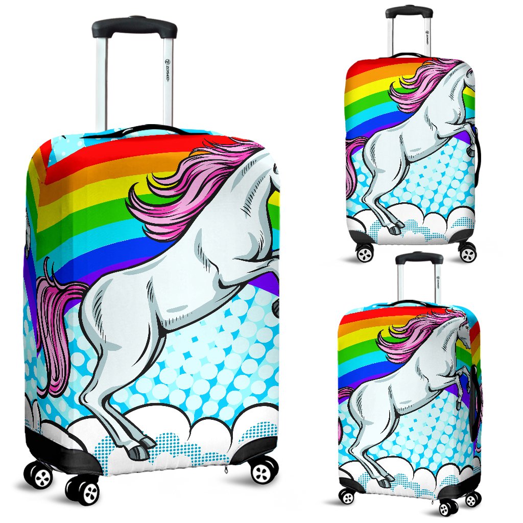 Unicorn Rainbow Luggage Cover Protector