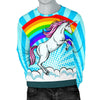 Unicorn Rainbow Men Crewneck Sweatshirt