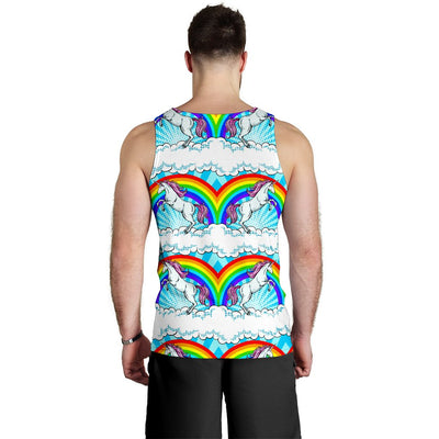 Unicorn Rainbow Men Tank Top