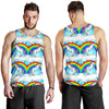 Unicorn Rainbow Men Tank Top