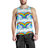 Unicorn Rainbow Men Tank Top