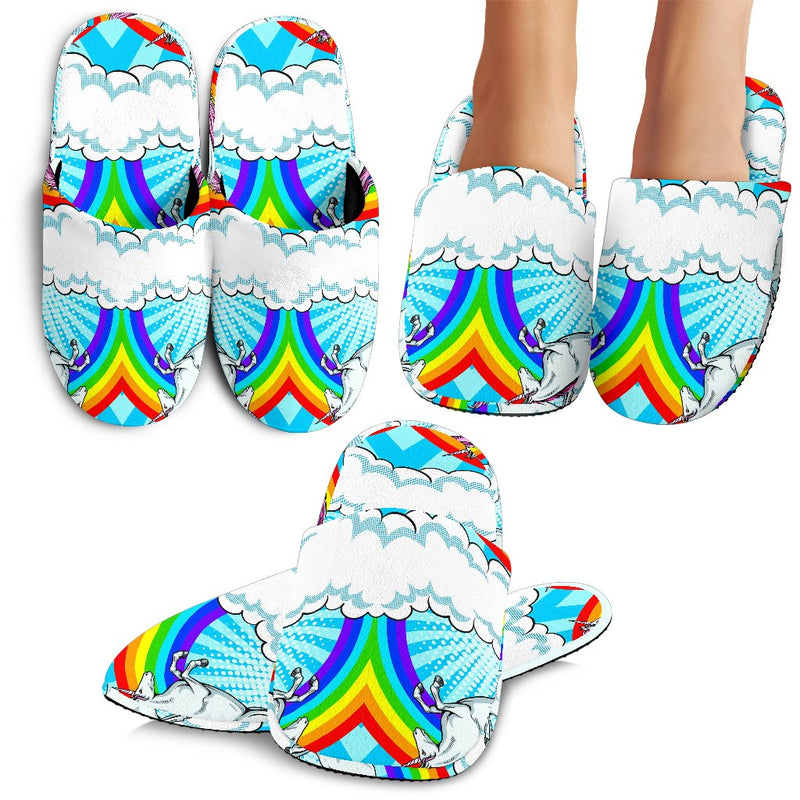 Unicorn Rainbow Slippers