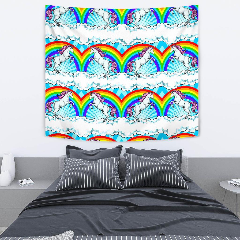 Unicorn Rainbow Tapestry