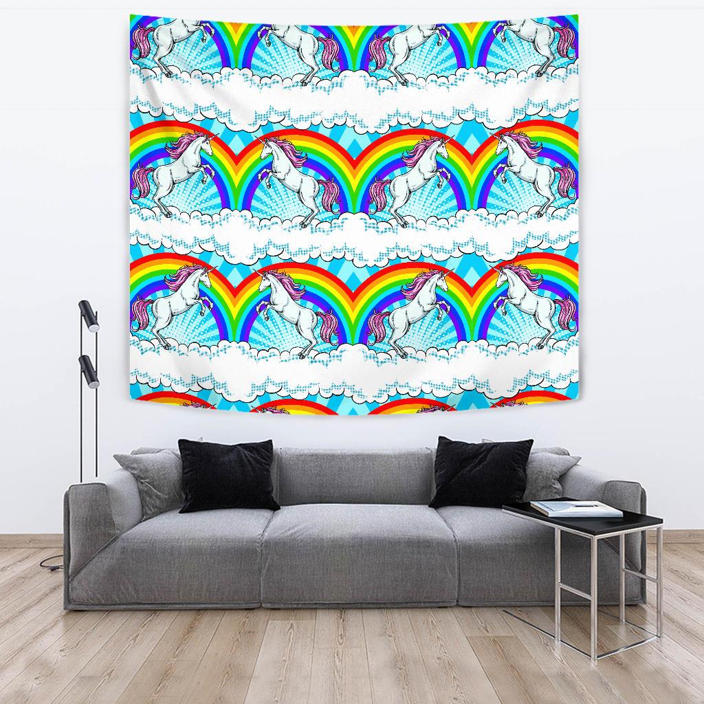 Unicorn Rainbow Tapestry