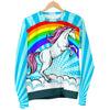 Unicorn Rainbow Women Crewneck Sweatshirt