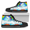 Unicorn Rainbow Women High Top Shoes