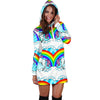 Unicorn Rainbow Women Hoodie Dress