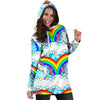 Unicorn Rainbow Women Hoodie Dress