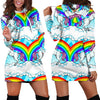 Unicorn Rainbow Women Hoodie Dress