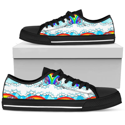 Unicorn Rainbow Women Low Top Shoes