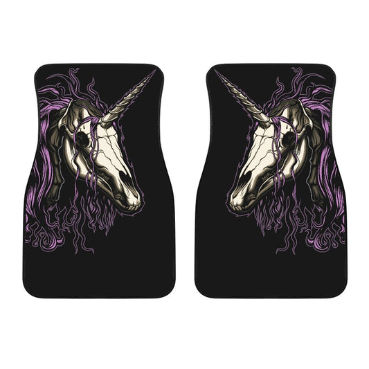 Unicorn Skull Head Car Floor Mats