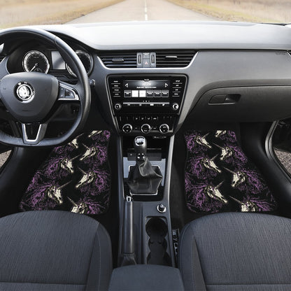 Unicorn Skull head Front and Back Car Floor Mats