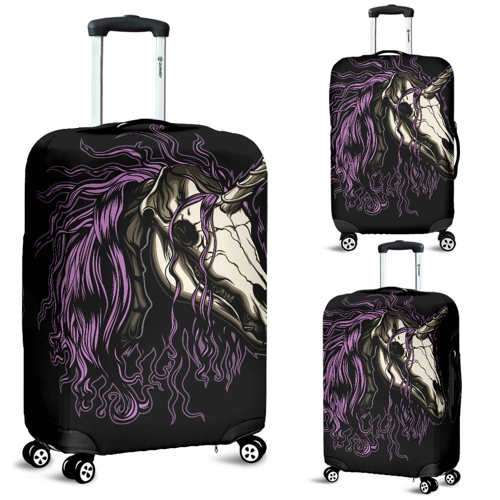 Unicorn Skull head Luggage Cover Protector