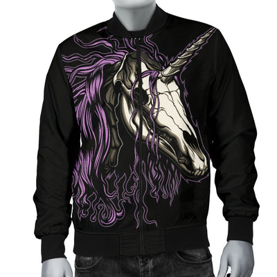 Unicorn Skull Head Men Casual Bomber Jacket