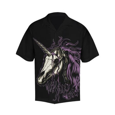 Unicorn Skull head Men Hawaiian Shirt