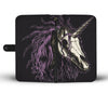 Unicorn Skull Head Wallet Phone Case