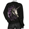 Unicorn Skull Head Women Crewneck Sweatshirt