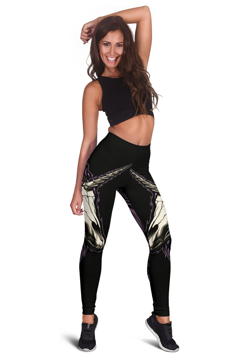 Unicorn Skull Head Women Leggings