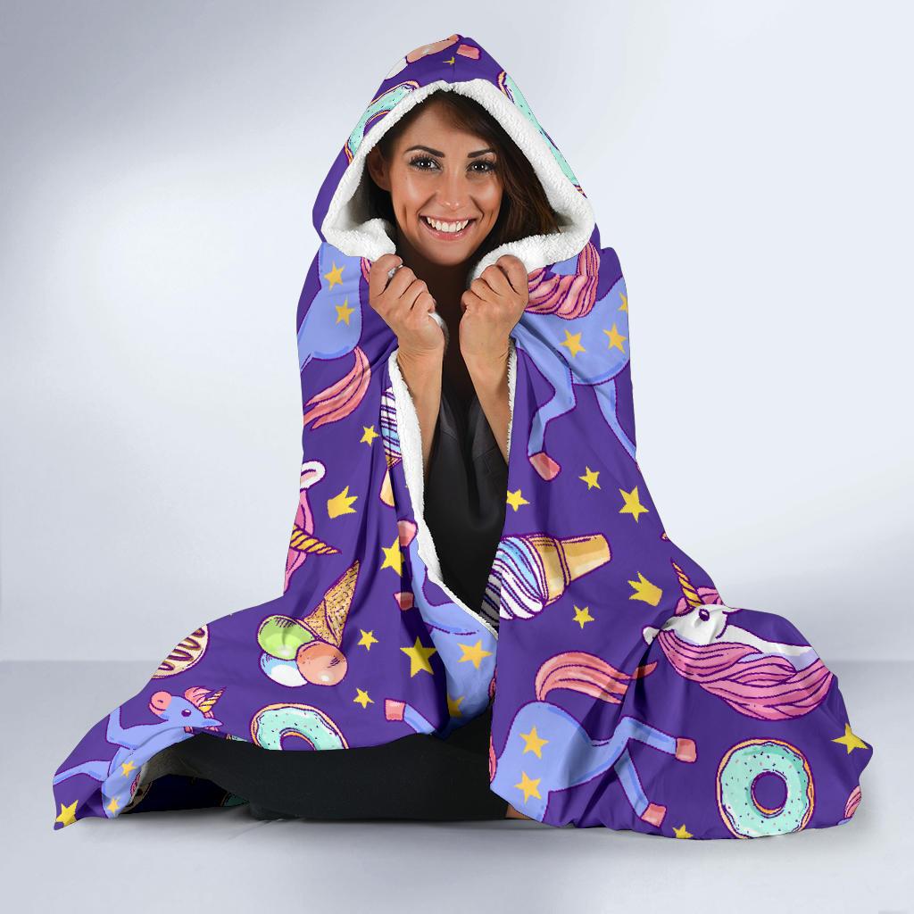 Unicorn Sweety Hooded Blanket-JORJUNE.COM