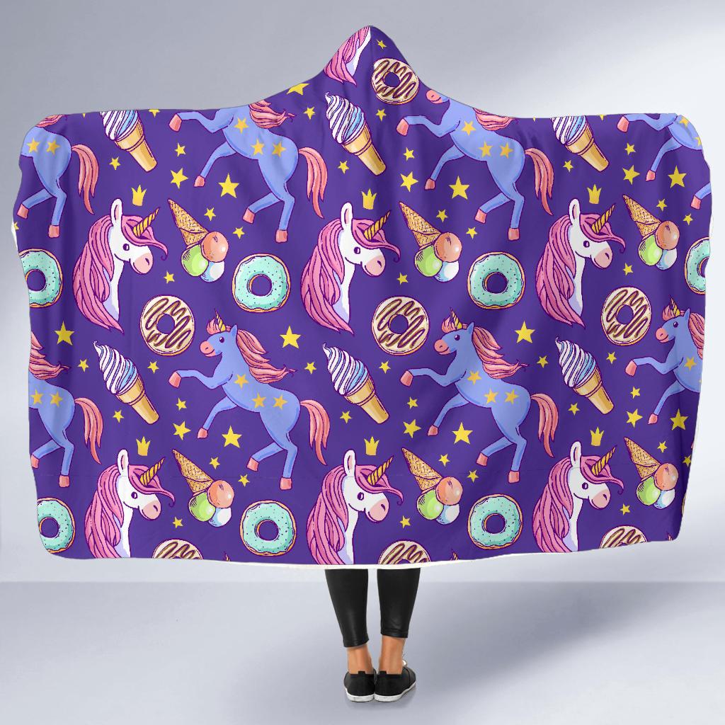 Unicorn Sweety Hooded Blanket-JORJUNE.COM