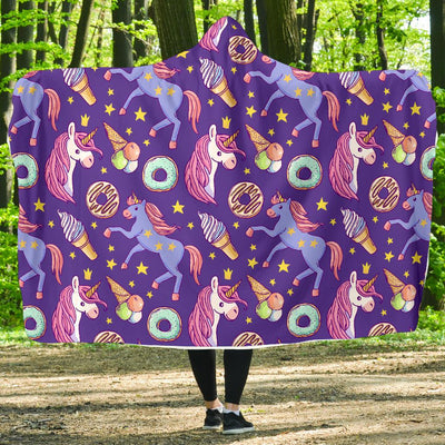 Unicorn Sweety Hooded Blanket-JORJUNE.COM