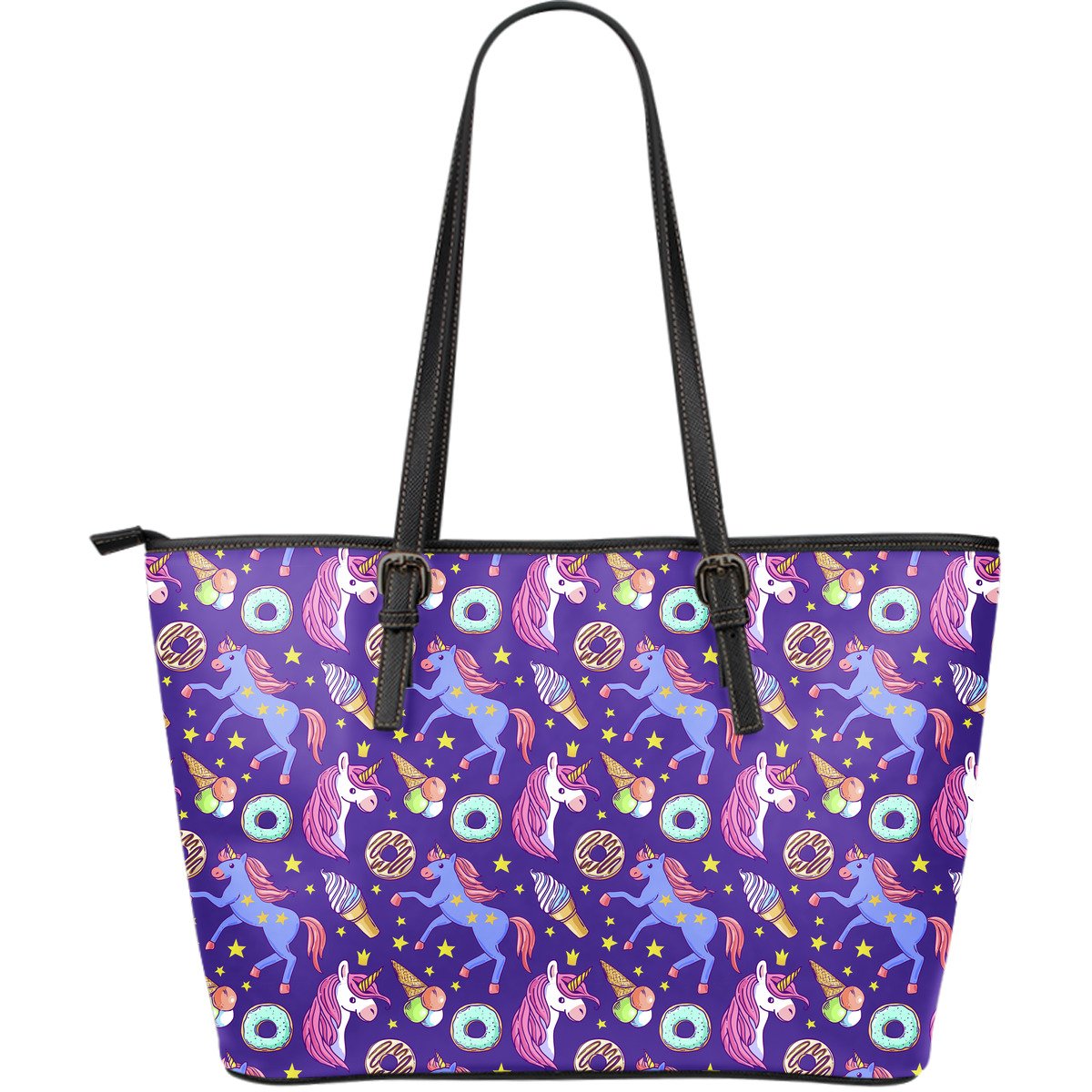 Unicorn Sweety Large Leather Tote Bag