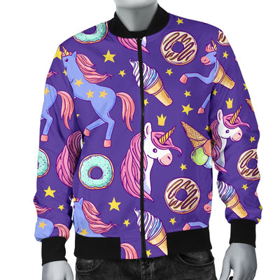 Unicorn Sweety Men Casual Bomber Jacket