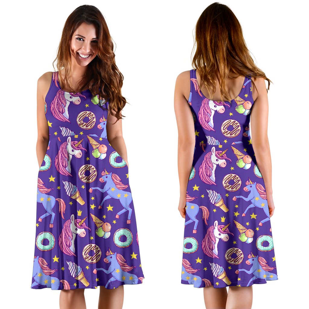 Unicorn Sweety Sleeveless Mini Dress