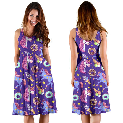 Unicorn Sweety Sleeveless Mini Dress