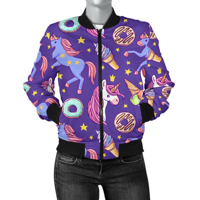 Unicorn Sweety Women Casual Bomber Jacket