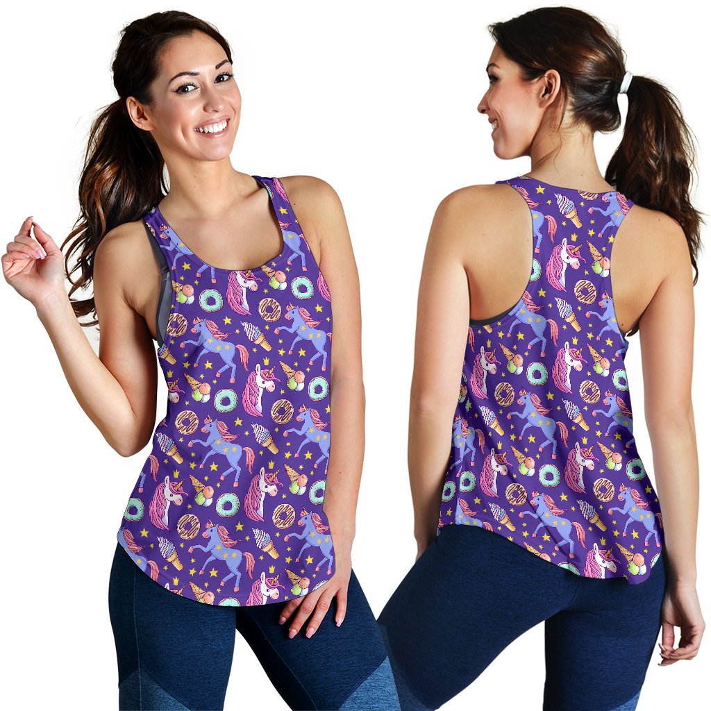 Unicorn Sweety Women Racerback Tank Top