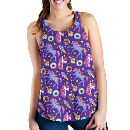 Unicorn Sweety Women Racerback Tank Top