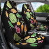 Vegan Draw Themed Design Print Universal Fit Car Seat Covers-JorJune