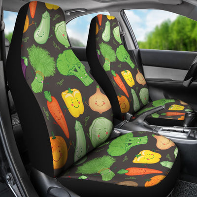 Vegan Funny Themed Design Print Universal Fit Car Seat Covers-JorJune