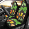 Vegan Funny Themed Design Print Universal Fit Car Seat Covers-JorJune