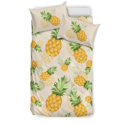 Vintage Pineapple Tropical Duvet Cover Bedding Set