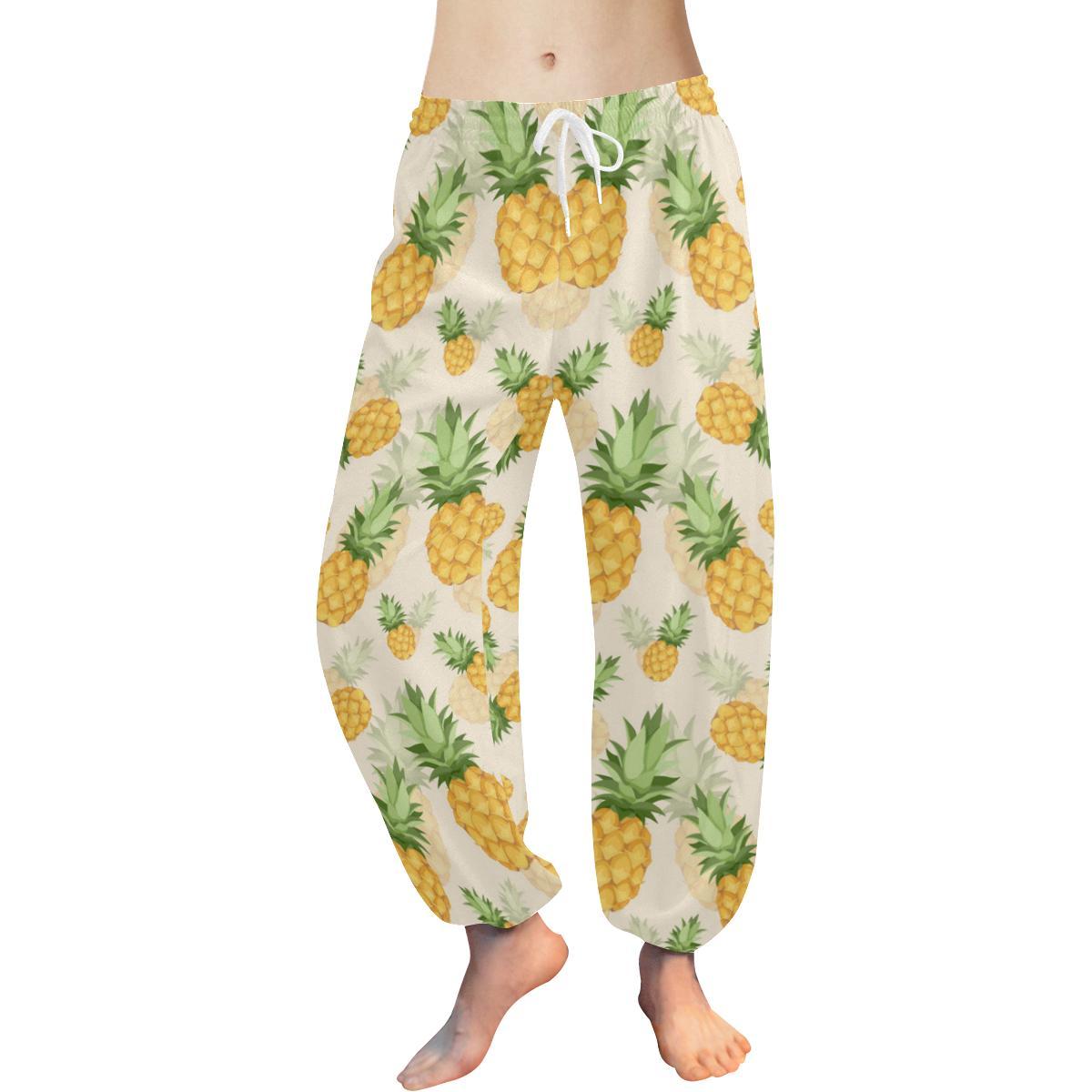 Vintage Pineapple Tropical Harem Pants