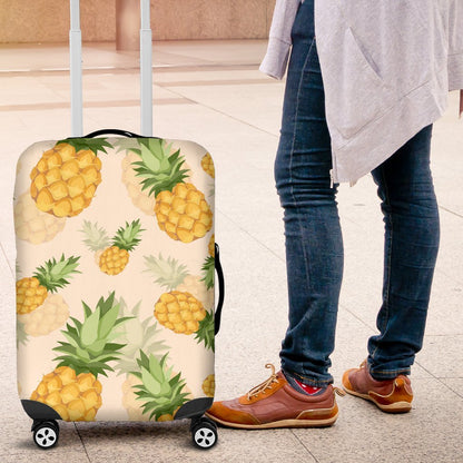 Vintage Pineapple Tropical Luggage Protective Cover