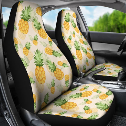 Vintage Pineapple Tropical Universal Fit Car Seat Covers