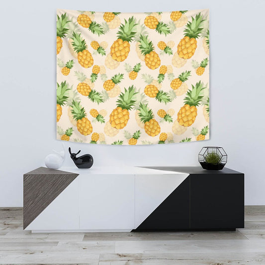 Vintage Pineapple Tropical Wall Tapestry