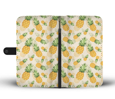 Vintage Pineapple Tropical Wallet Phone Case