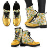 Vintage Pineapple Tropical Women & Men Leather Boots