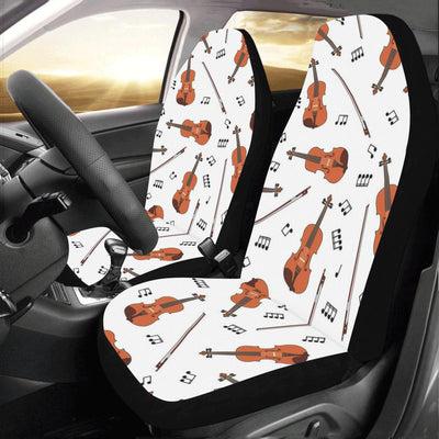 Violin Pattern Print Design 02 Car Seat Covers (Set of 2)-JORJUNE.COM