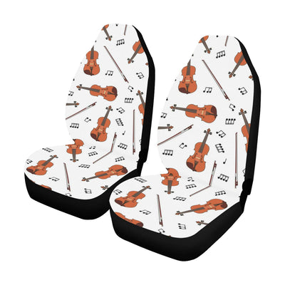 Violin Pattern Print Design 02 Car Seat Covers (Set of 2)-JORJUNE.COM