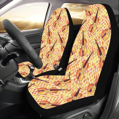 Violin Pattern Print Design 03 Car Seat Covers (Set of 2)-JORJUNE.COM