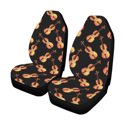 Violin Pattern Print Design 04 Car Seat Covers (Set of 2)-JORJUNE.COM