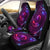 Vortex Twist Swirl Purple Neon Print Universal Fit Car Seat Covers