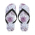 Water Lily Pattern Print Design WL01 Flip Flops-JorJune