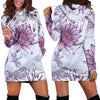 Water Lily Pattern Print Design WL01 Women Hoodie Dress