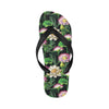 Water Lily Pattern Print Design WL010 Flip Flops-JorJune